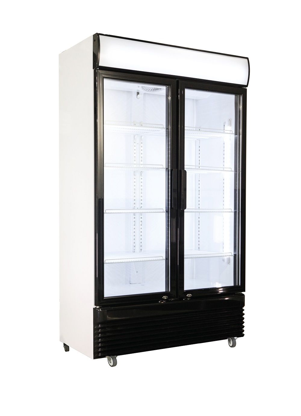 Sleek Combisteel Double Hinged Glass Door Merchandiser Fridge - 750L Capacity (Model BEZ-750 GD)