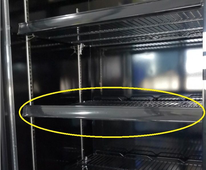 Revamp Your Display with the Combisteel Triple Hinged Glass Door Fridge Merchandiser - JDE-1530R BL, 1530L Capacity