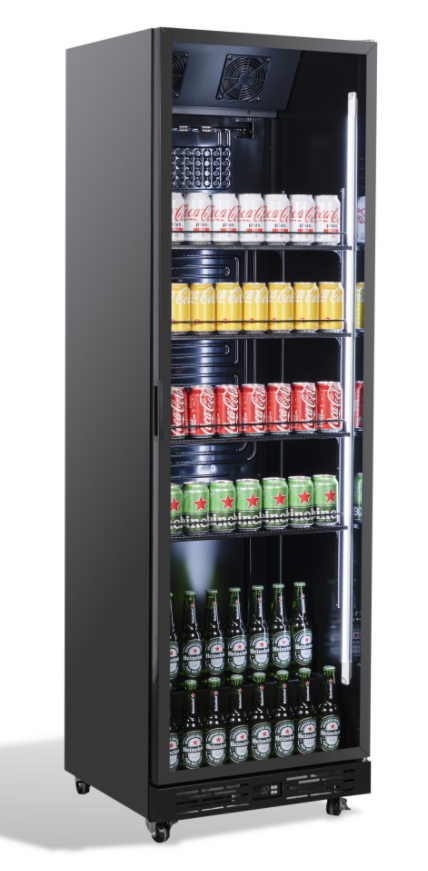 Combisteel Refrigerator 1 Glass Door Black Nap 360