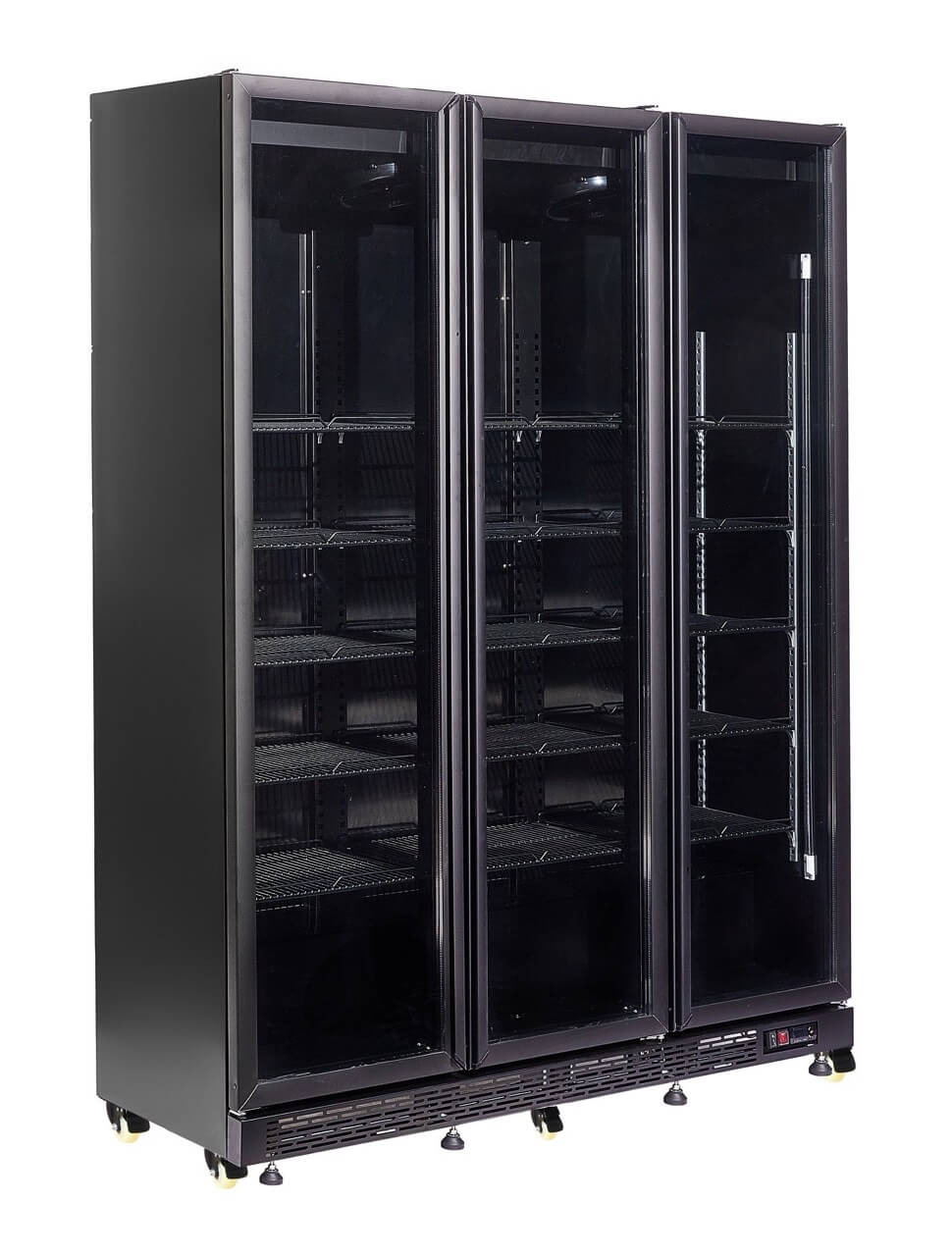 Elevate Your Merchandising with the Combisteel Triple Hinged Glass Door Display Fridge - 1200Ltr Capacity! *Transport On Request*