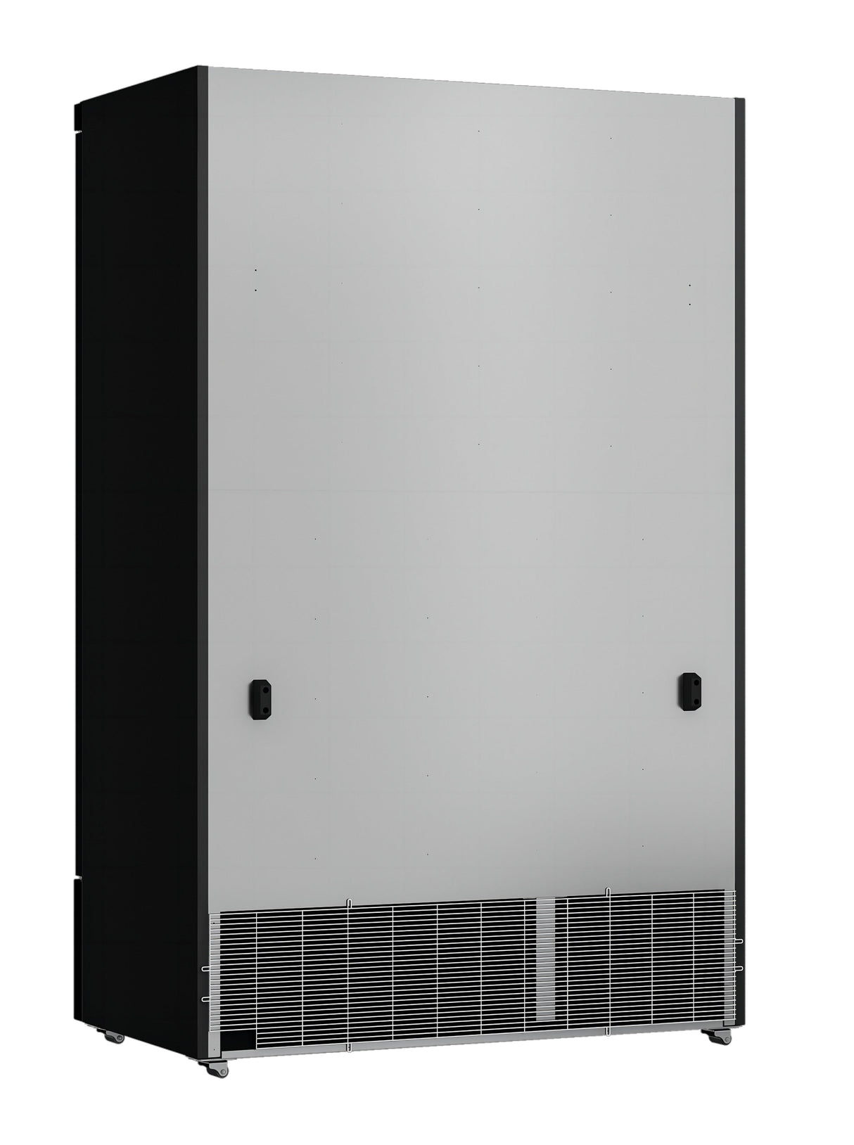 Sleek Black Combisteel Double Glass Door Refrigerator - Model JDE-1000R BL - Perfect for Your Cooling Needs