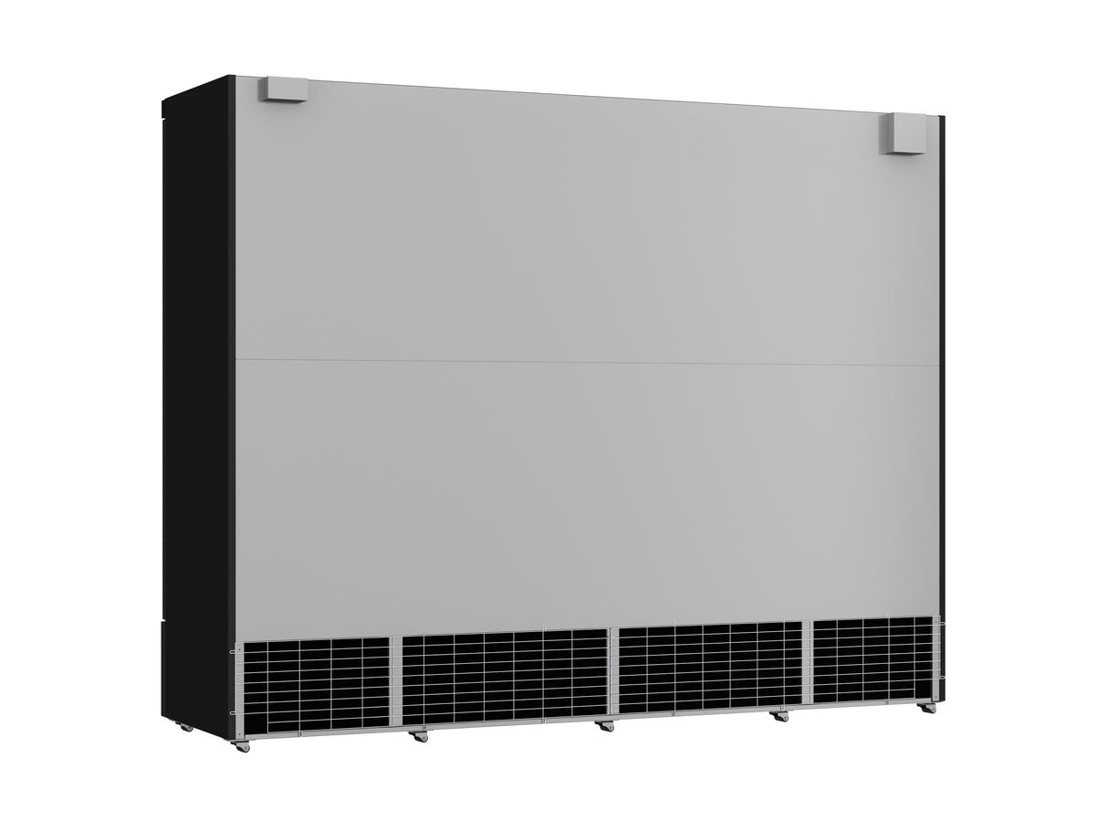 Combisteel Freezer 4 Glass Doors Black Jde 2025 F Bl *Transport On Request* **Note: There Is A Higher Inrush Current, Which Makes A Circuit Breaker With Type C Characteristic Necessary.**