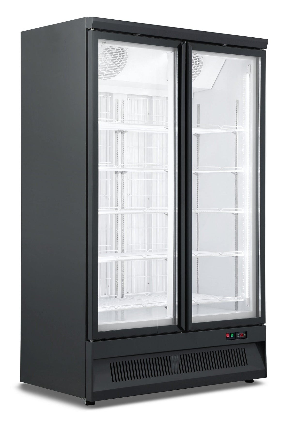 Sleek Combisteel SVO-1000R Double Glass Door Refrigerator - Perfect for Your Business