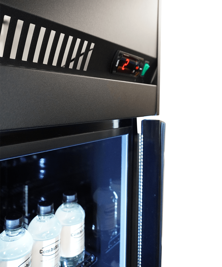 Commercial Catering Equipment - Refrigerator 3 Glass Doors Black Irm 1180 R Bl