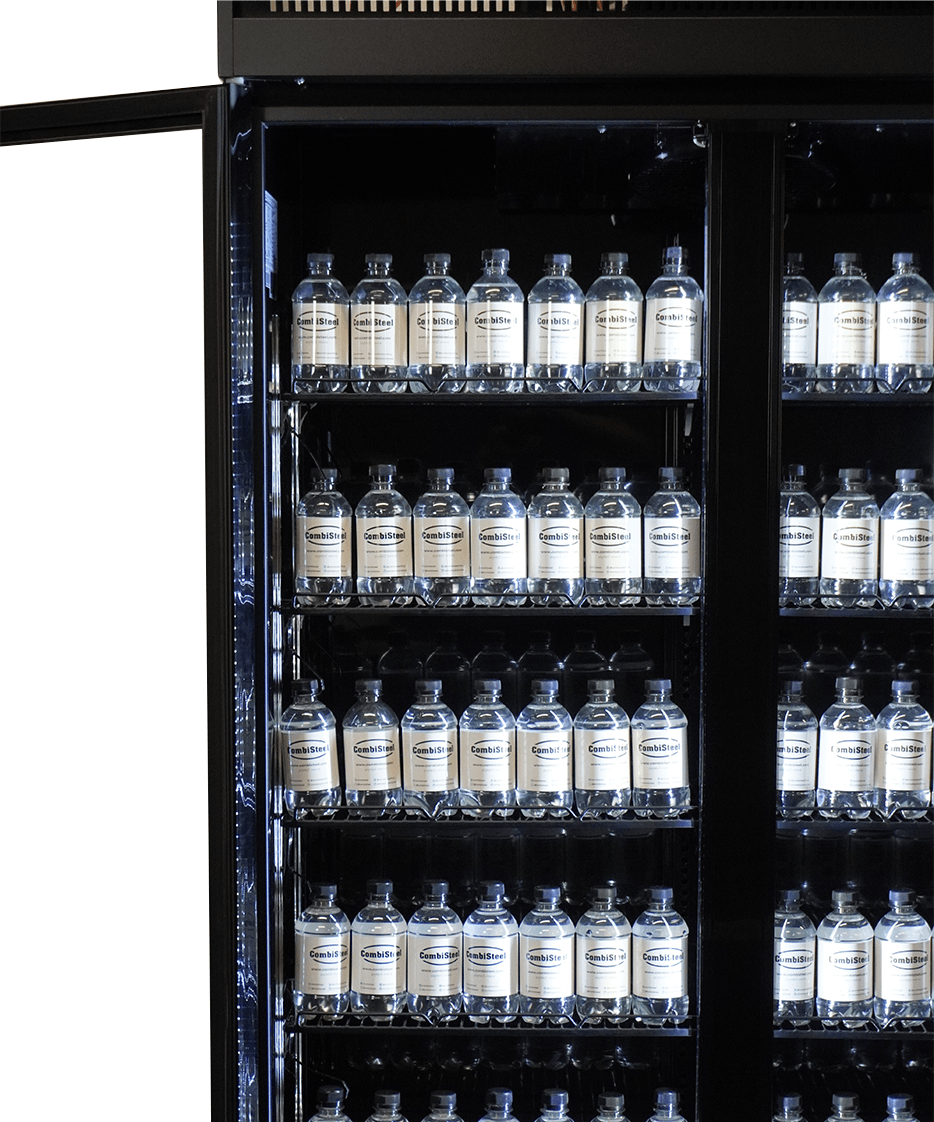 Commercial Catering Equipment - Refrigerator 3 Glass Doors Black Irm 1180 R Bl