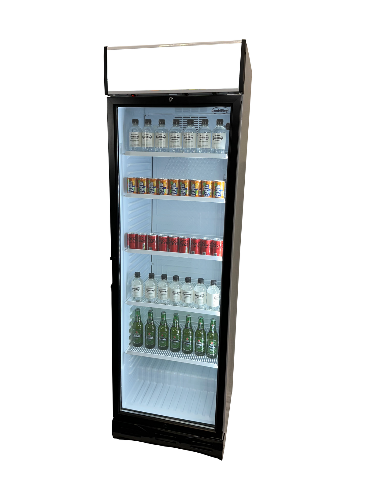 Commercial Bottle Cooler - Single Glass Door Display Cooler - Model 7464.0085