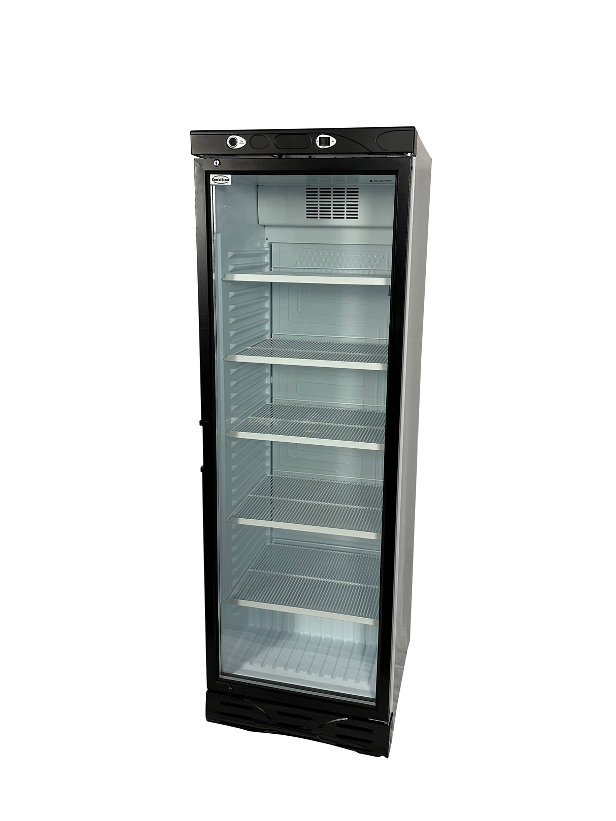 Chic 382L Combisteel Glass Door Refrigerator - Perfect for Stylish Cooling Solutions
