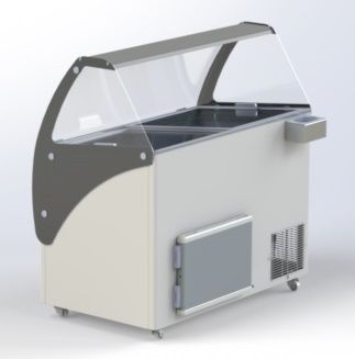 Indulge Your Customers with the Combisteel Bali Ice Cream Counter Display Freezer - 9 x 5 Litre Capacity