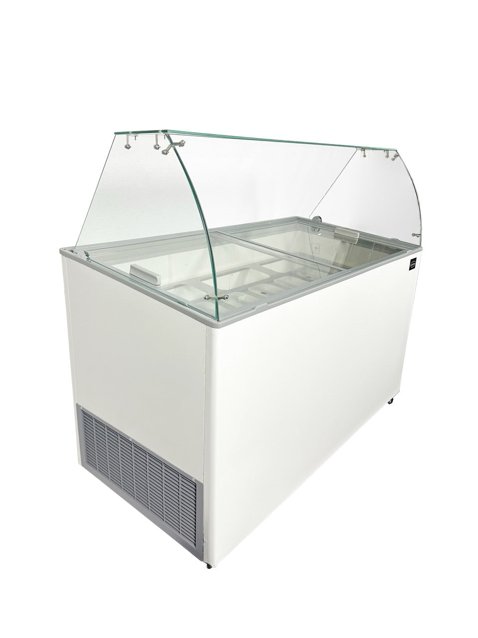 Combisteel Corsica Ice Cream Counter Display Freezer 6 x 5 Litre Black - Model 7472.0124