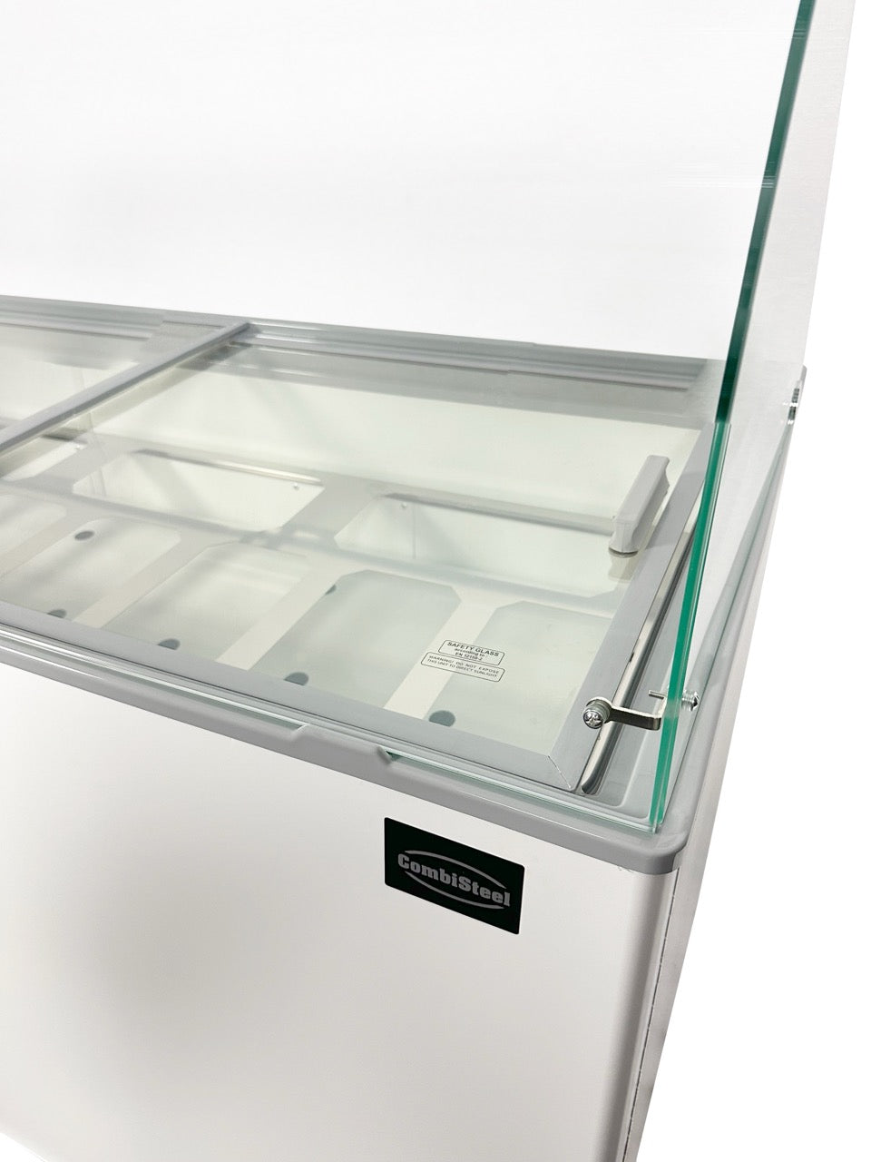 Combisteel Corsica Ice Cream Counter Display Freezer 6 x 5 Litre Black - Model 7472.0124