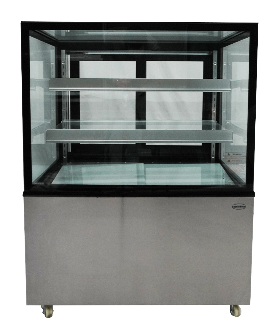 Commercial Display Fridge - Showcase your Delights: 270L Flat Glass Display Fridge for Deli and Patisserie
