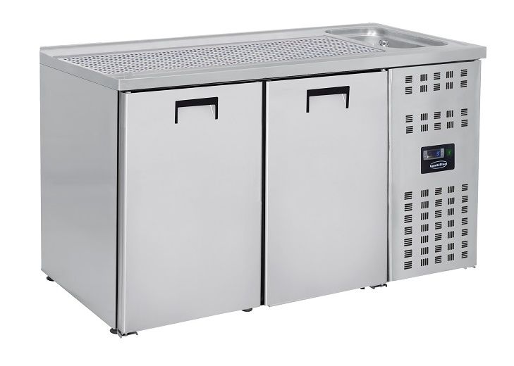 Chill and Serve: Combisteel Double Door Beer Cooler with Tap Counter - Model 7489.5310