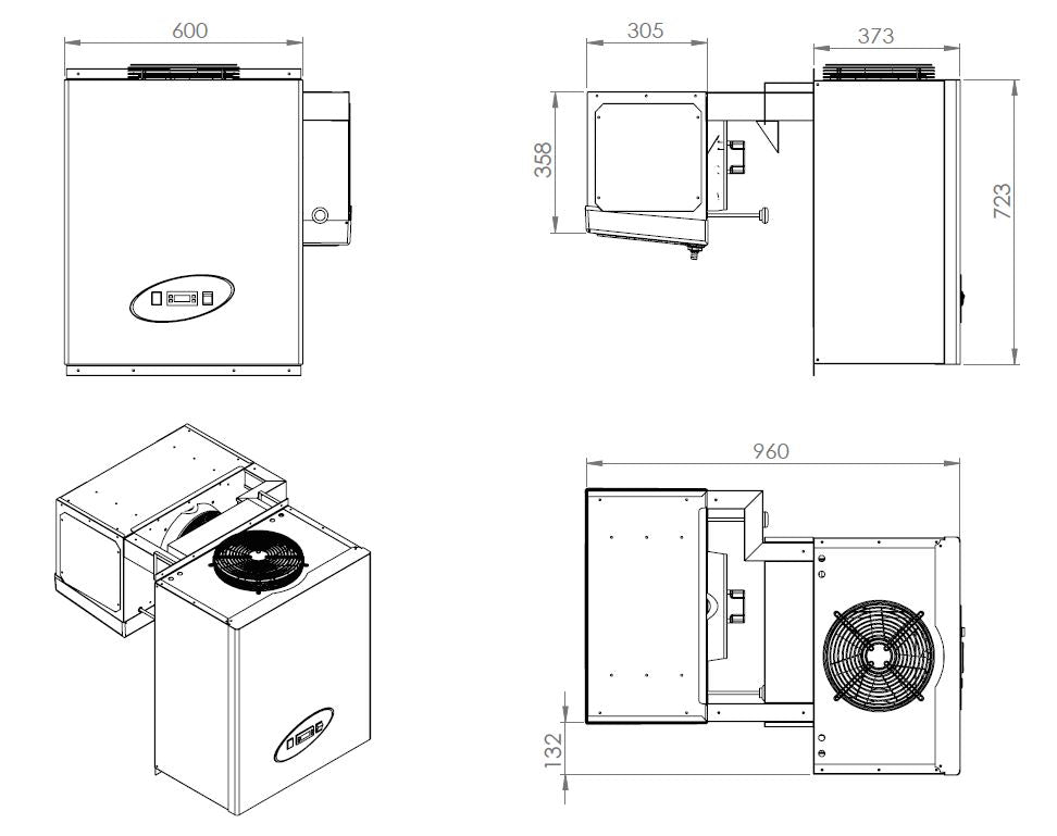 Elevate Your Space with the Combisteel Wall-Mounted Straddle-Type Unit - Efficient 9.1 to 13 M3 Design