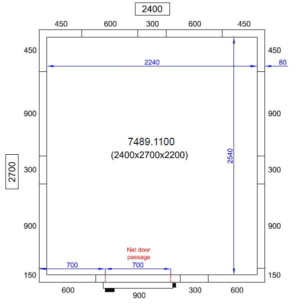 Combisteel Cold And Freezer Room 2400 X2700 X2200 *Transport On Request*