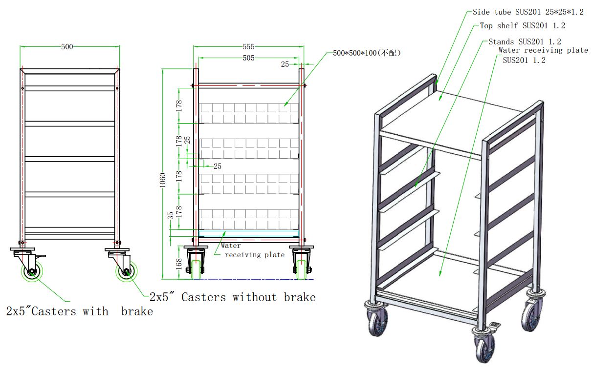 Versatile Combisteel 500x500 Basket Trolley - Perfect for Your Needs