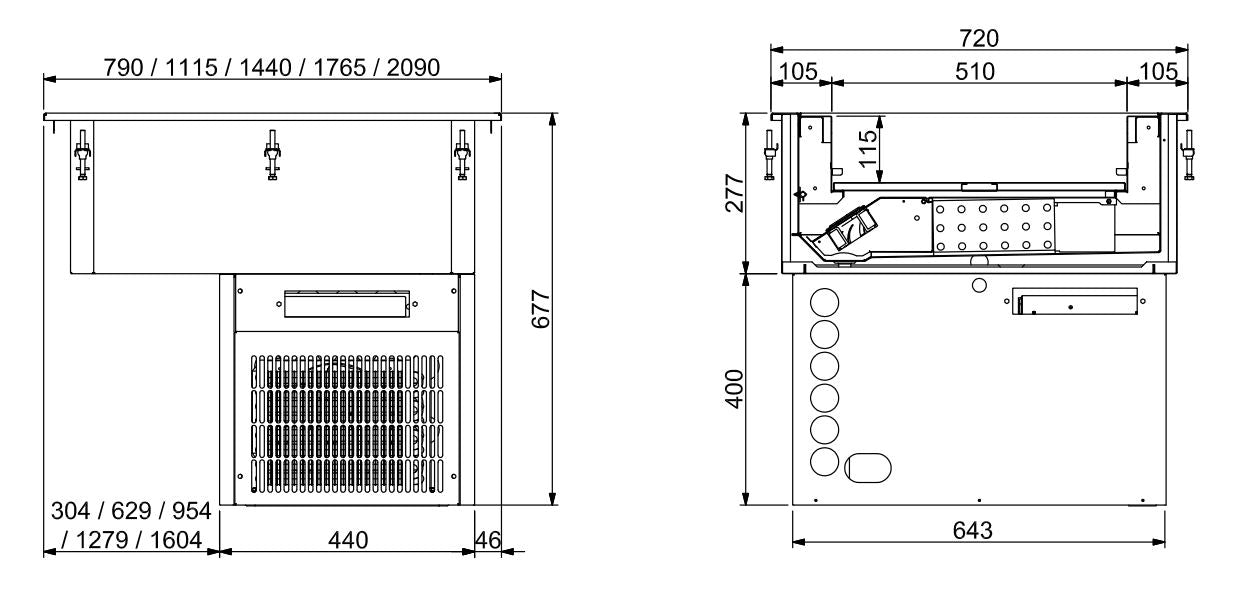 Versatile Combisteel 2/1 Ventilated Drop-In Refrigerated Unit - 160mm - Model 7495.0070