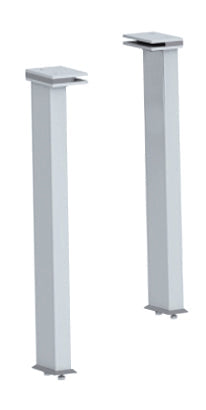 Stylish Combisteel Curved Glass Bracket Set - Model 7495.0495