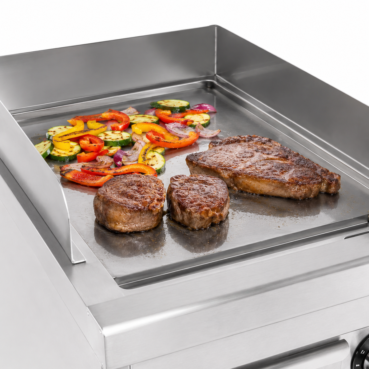 Commercial Catering Equipment - Entry 700 EL. Fry Top Chrome