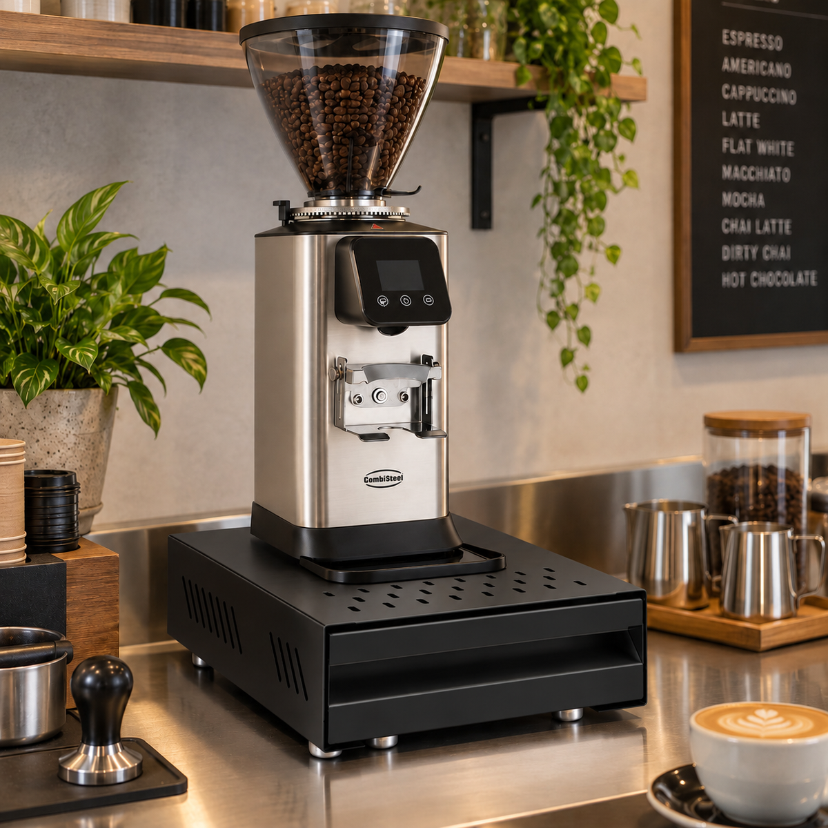 Combisteel Coffee Knock Box Black