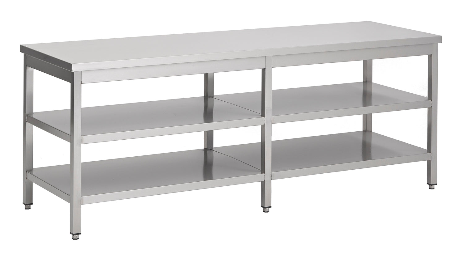 Combisteel 700 Worktable 2 Shelves 2400