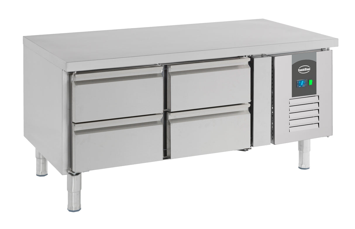 Commercial Refrigerated Counter - Refrigerated Counter 650 Height 4 Drawers