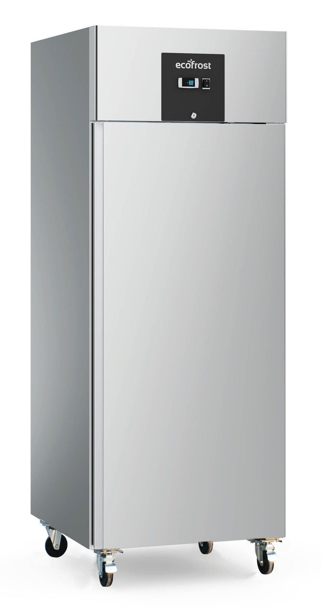 Ecofrost Stainless Steel Upright Refrigerator - 600 Liters of Freshness with Single Door Design