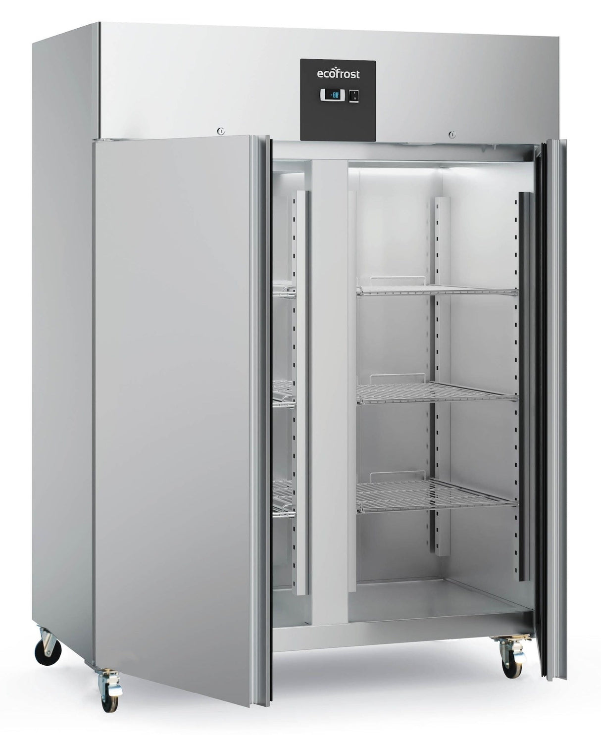 Revitalize Your Kitchen with the Combisteel Ecofrost 1300 Litre Stainless Steel Double Door Upright Fridge - Model 7950.5010