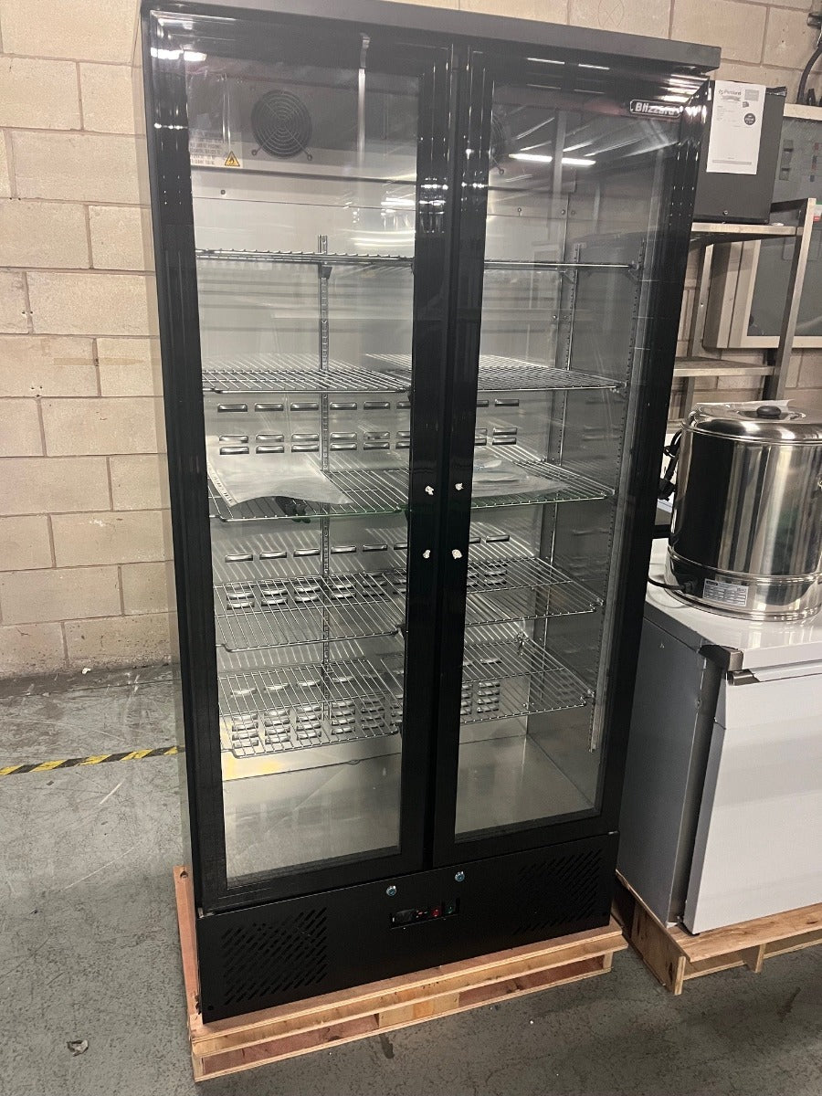 Graded 02247 Upright Double Hinged Glass Door Bottle Cooler