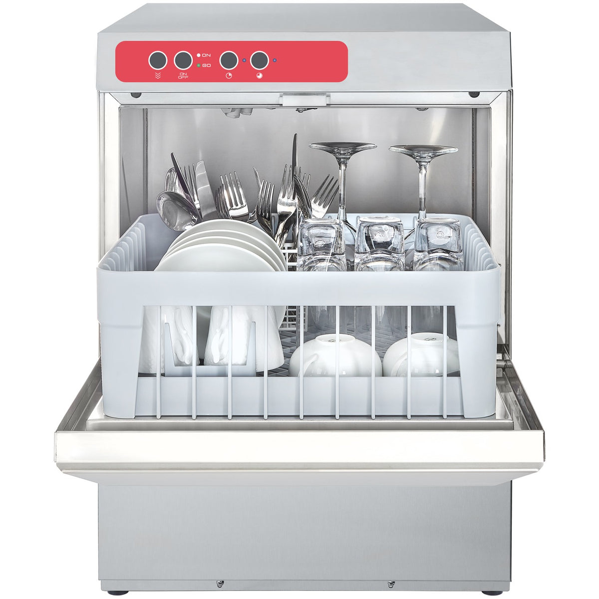 Commercial Glasswasher 30 Racks/Hour 350mm Basket 430×511×674mm | Aaw102