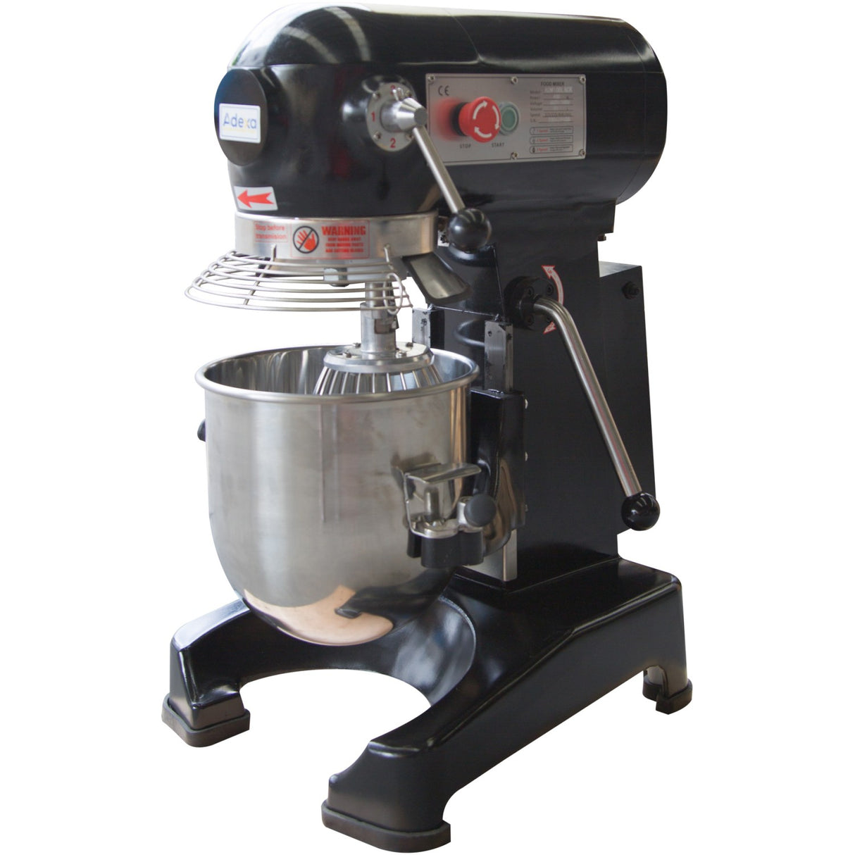 Professional Planetary Mixer 10 Litres 2 Speeds Black | Adm10 Black