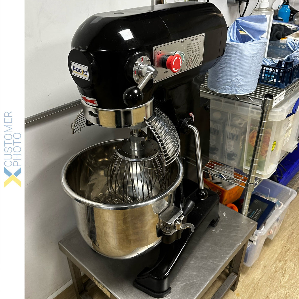 Professional Planetary Mixer 20 Litres 3 Speeds Black | Adm20 Black