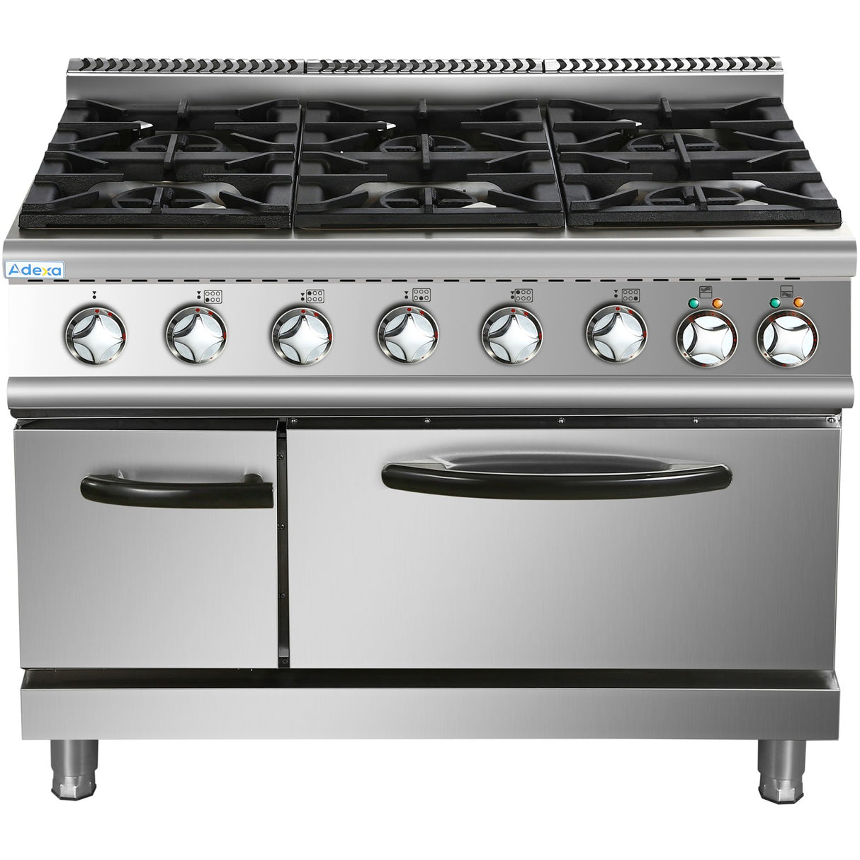 Professional Gas Range 6 Burners 45k W Electric Oven 5.8k W 700mm Depth | Adx776 A