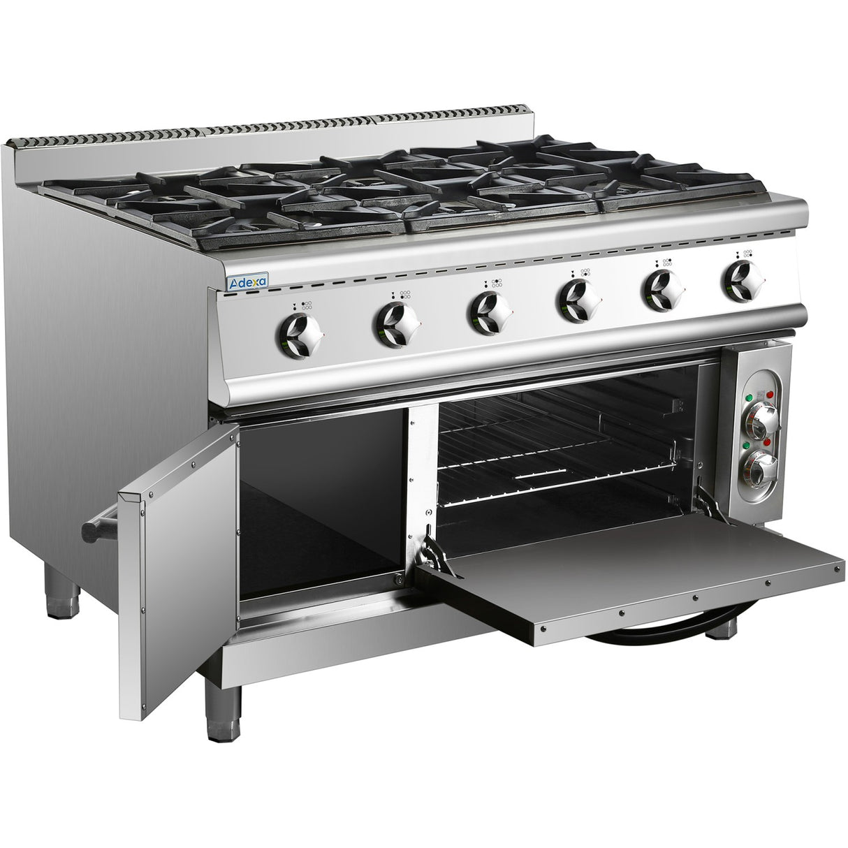 Professional Gas Range 6 Burners 36k W Electric Oven 5.8k W 900mm Depth | Adx996 Za
