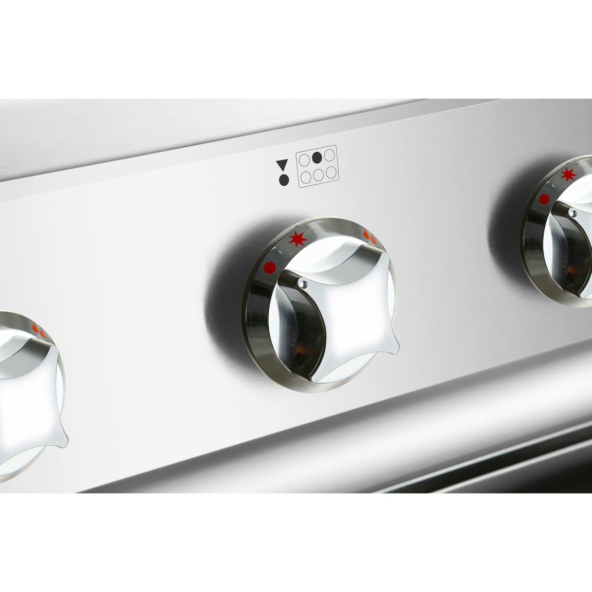 Professional Gas Range 6 Burners 36k W Electric Oven 5.8k W 900mm Depth | Adx996 Za