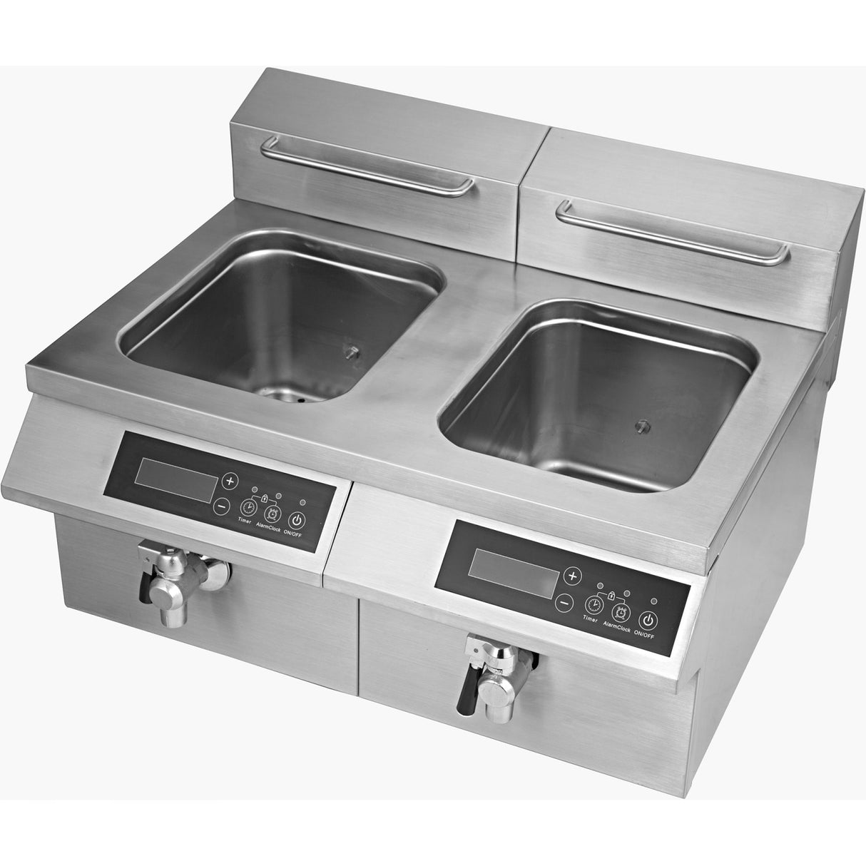 Professional Twin Tank Induction Fryer 24 Litre 6k W | Amcd24 F201