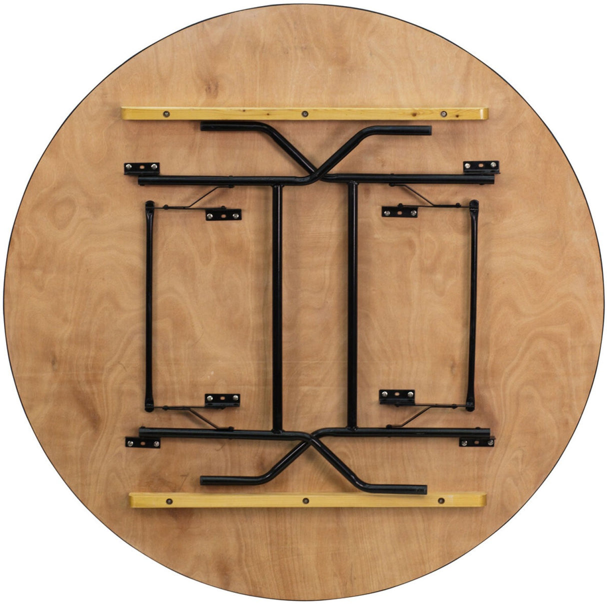 Round Folding Banquet Catering Table 6ft Plywood 1830x760 | Ax214