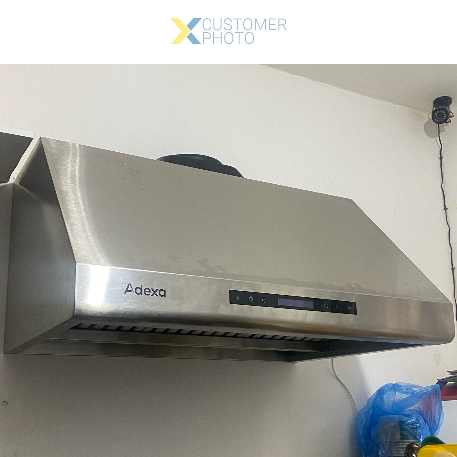 Commercial Extraction Canopy With Filter, Range Hood, Fan, Lights &Amp; Speed Control 900mm |  Ap238 Ps8336