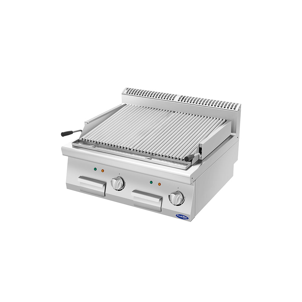 CookRite AT7E8CM-C Double Width (800mm) Electric Lava Stone Grill with Handles