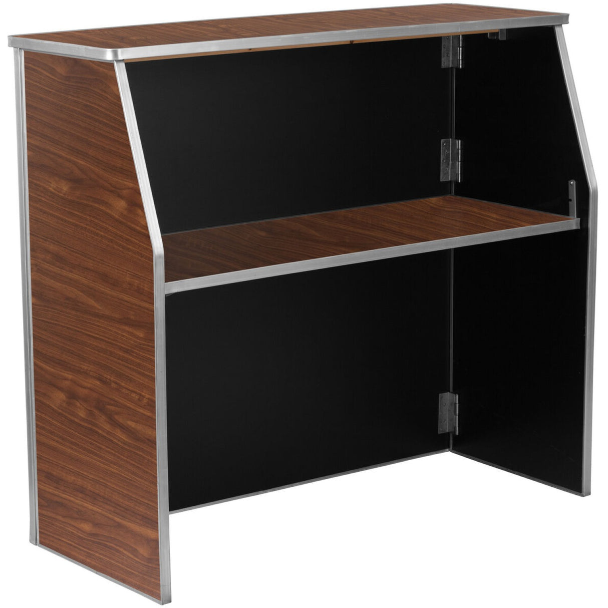 Portable Foldable Bar Walnut Laminate | Ax204