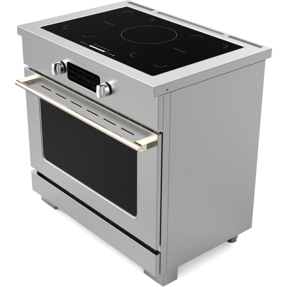 Professional Induction Range With 5 Zone And Multifunction Convection Oven |  Altay900