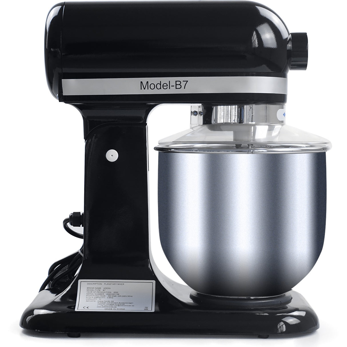 Countertop Planetary Mixer 7 Litres Black | Adm7 B