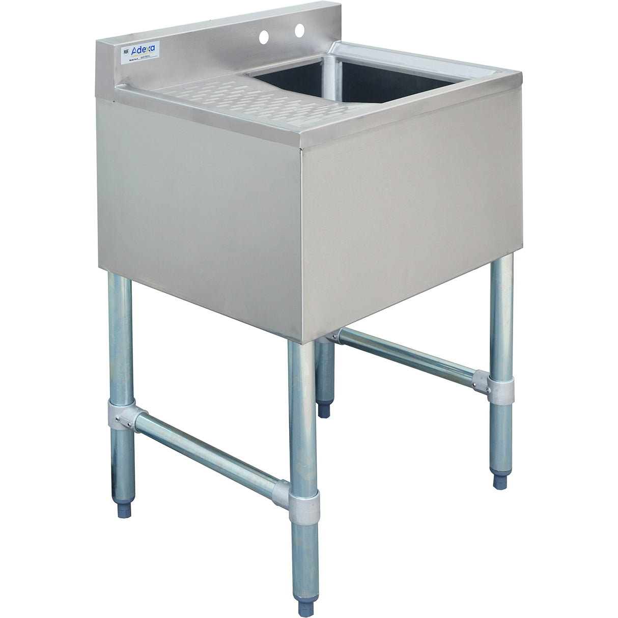 Commercial Bar Sink 1 Bowl Right 643x477x838mm | Bar1 B24 L