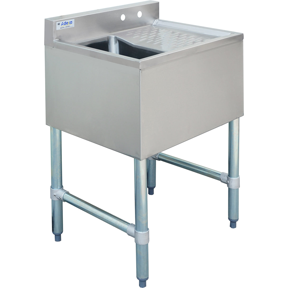 Commercial Bar Sink 1 Bowl Left 643x477x838mm | Bar1 B24 R