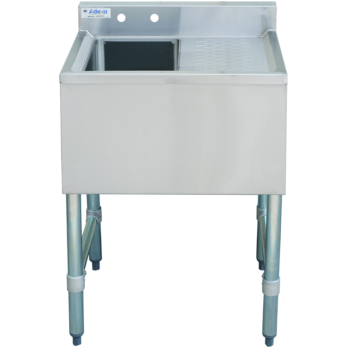 Commercial Bar Sink 1 Bowl Left 643x477x838mm | Bar1 B24 R