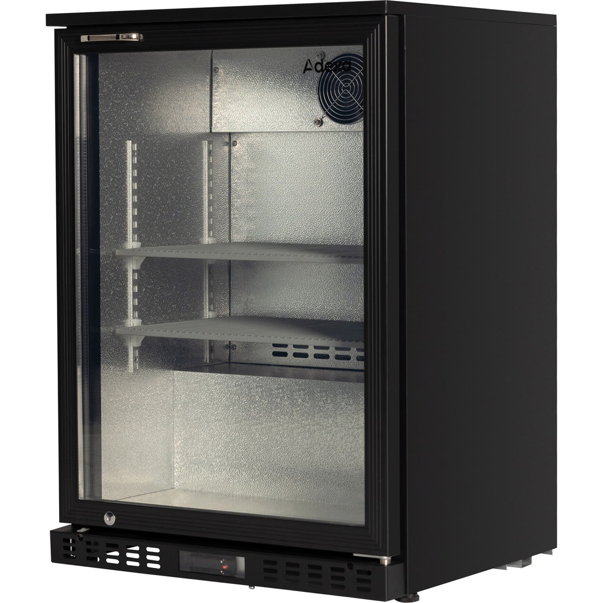 Back Bar Cooler 1 Hinged Door 140 Litres Black | Bc135 A