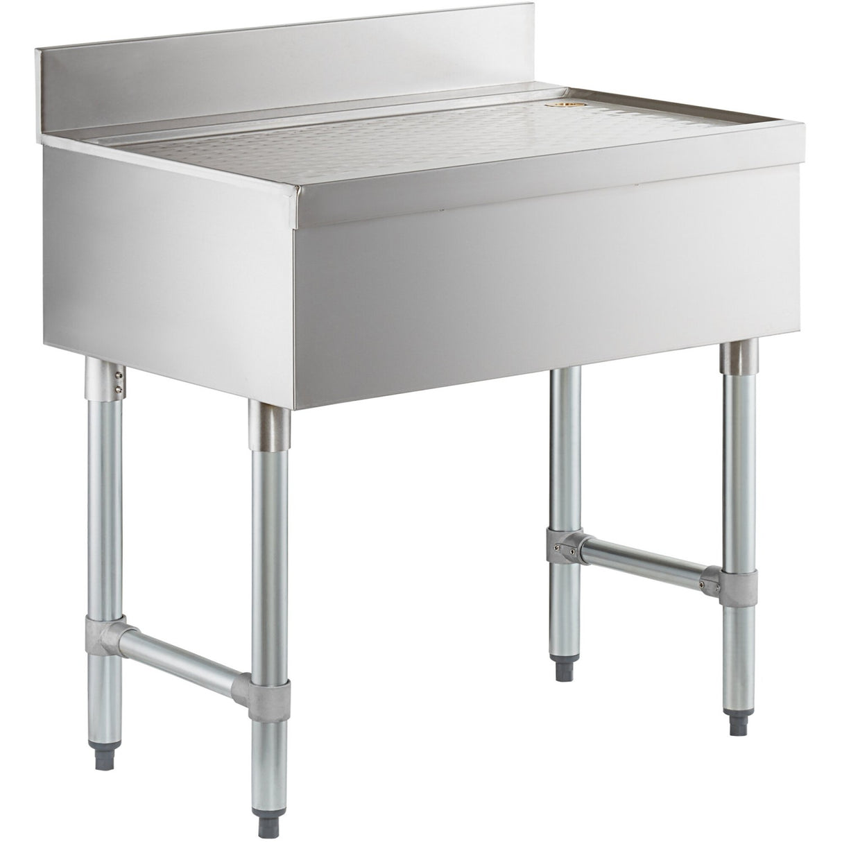 Commercial Bar Drainboard With Backsplash Stainless Steel 760x470x760mm | Bdu1830