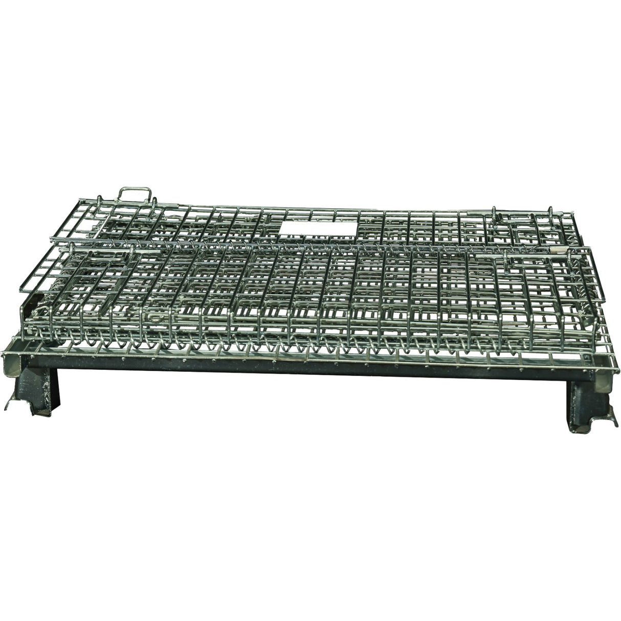 Commercial Heavy Duty Wire Mesh Stillage Collapsible &Amp; Stackable Zinc Plated Steel 1000kg Capacity 1000x800x840mm | Bhk35