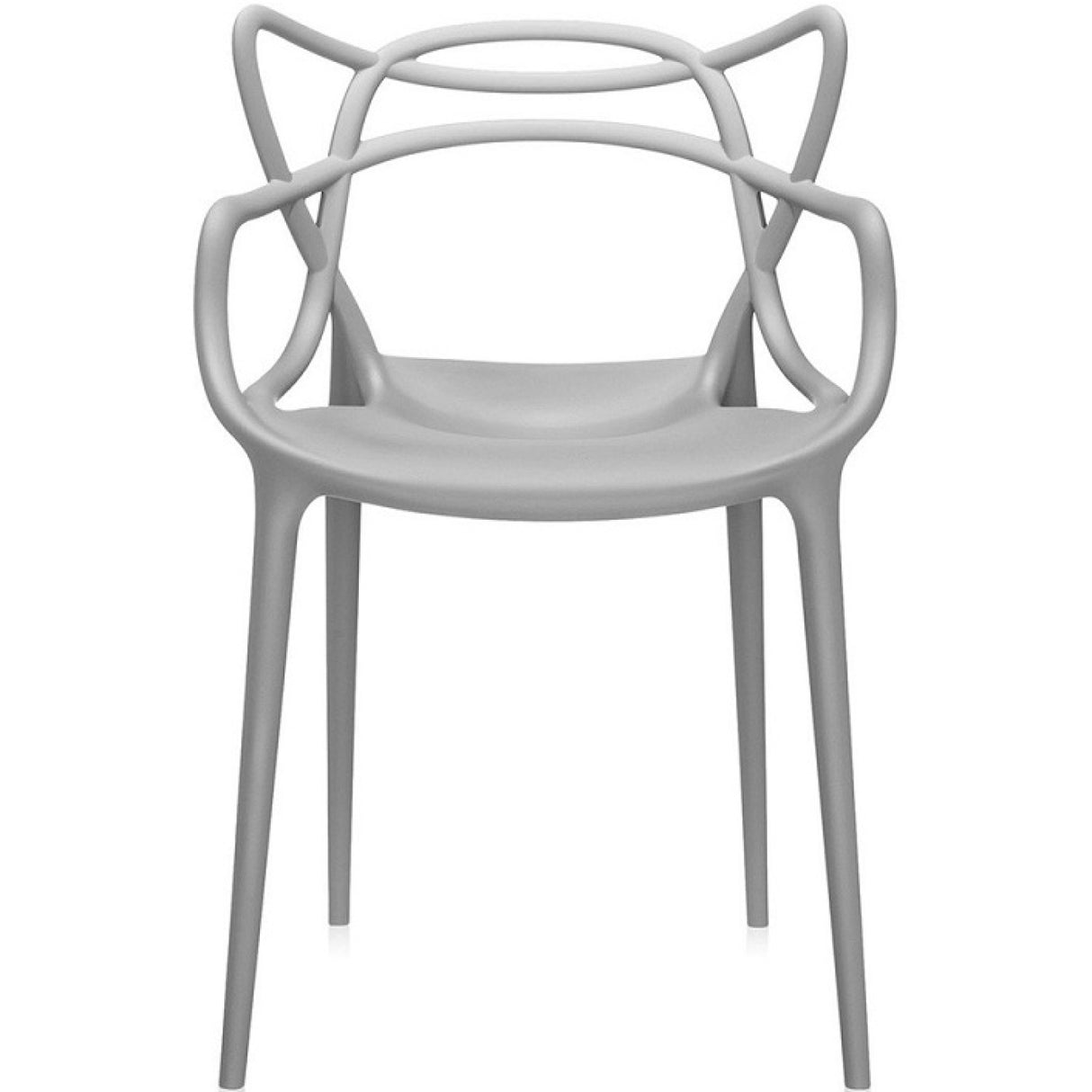 Bistro Dining Arm Chair Plastic Grey Indoors &Amp; Outdoors | Ww023 Grey