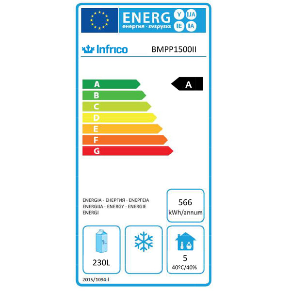 Slimline Double Door Refrigerated Counter With Upstand