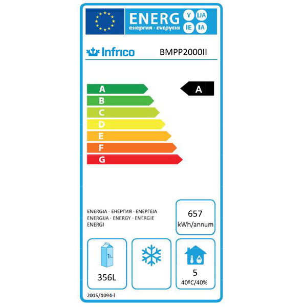 Slimline Triple Door Refrigerated Counter With Upstand
